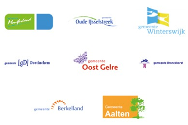 Een overzicht van de acht gemeenten die aangesloten zijn
